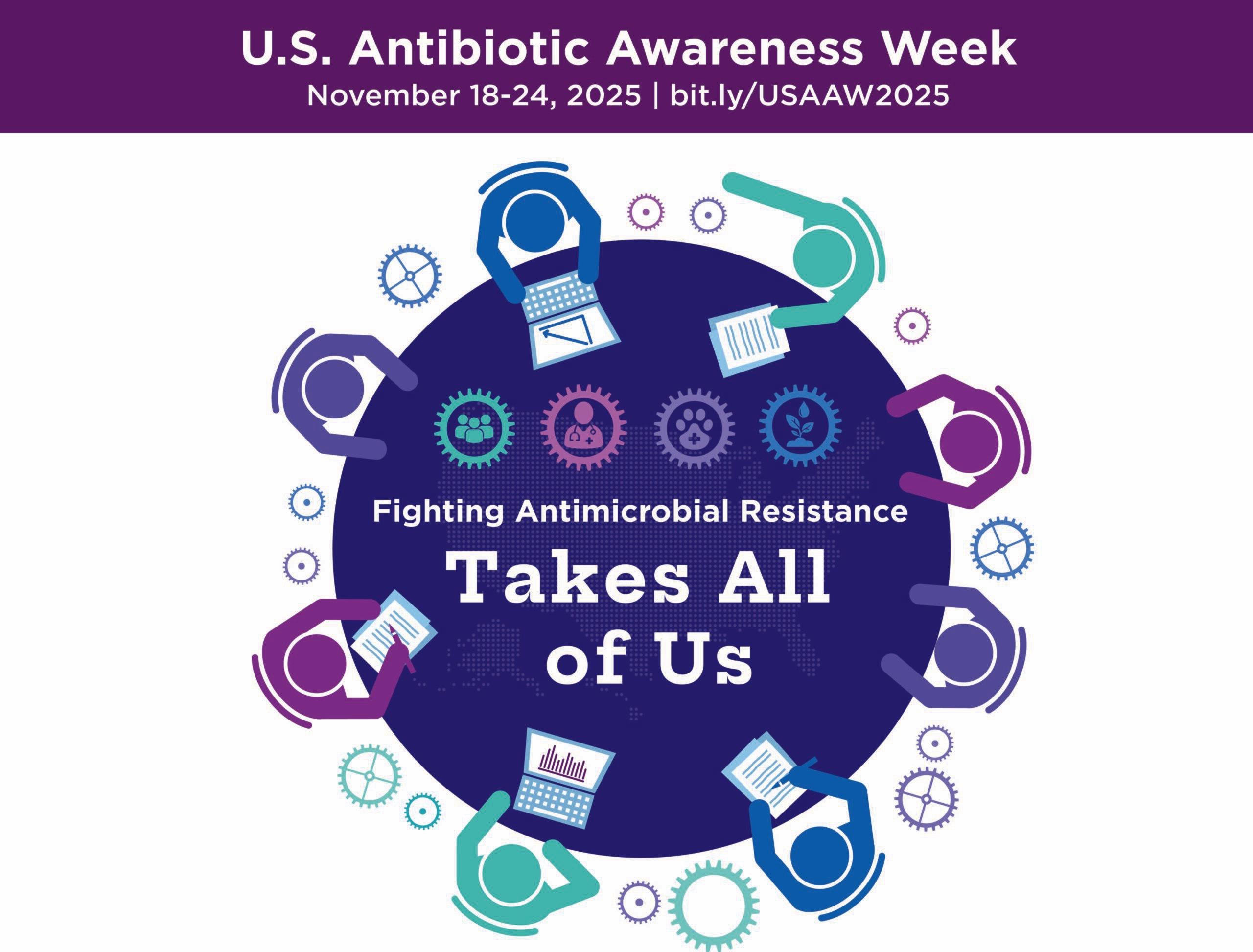 U.S. Antibiotic Awareness Week, November 18-24, 2025. Fighting Antimicrobial Resistance Takes All of Us